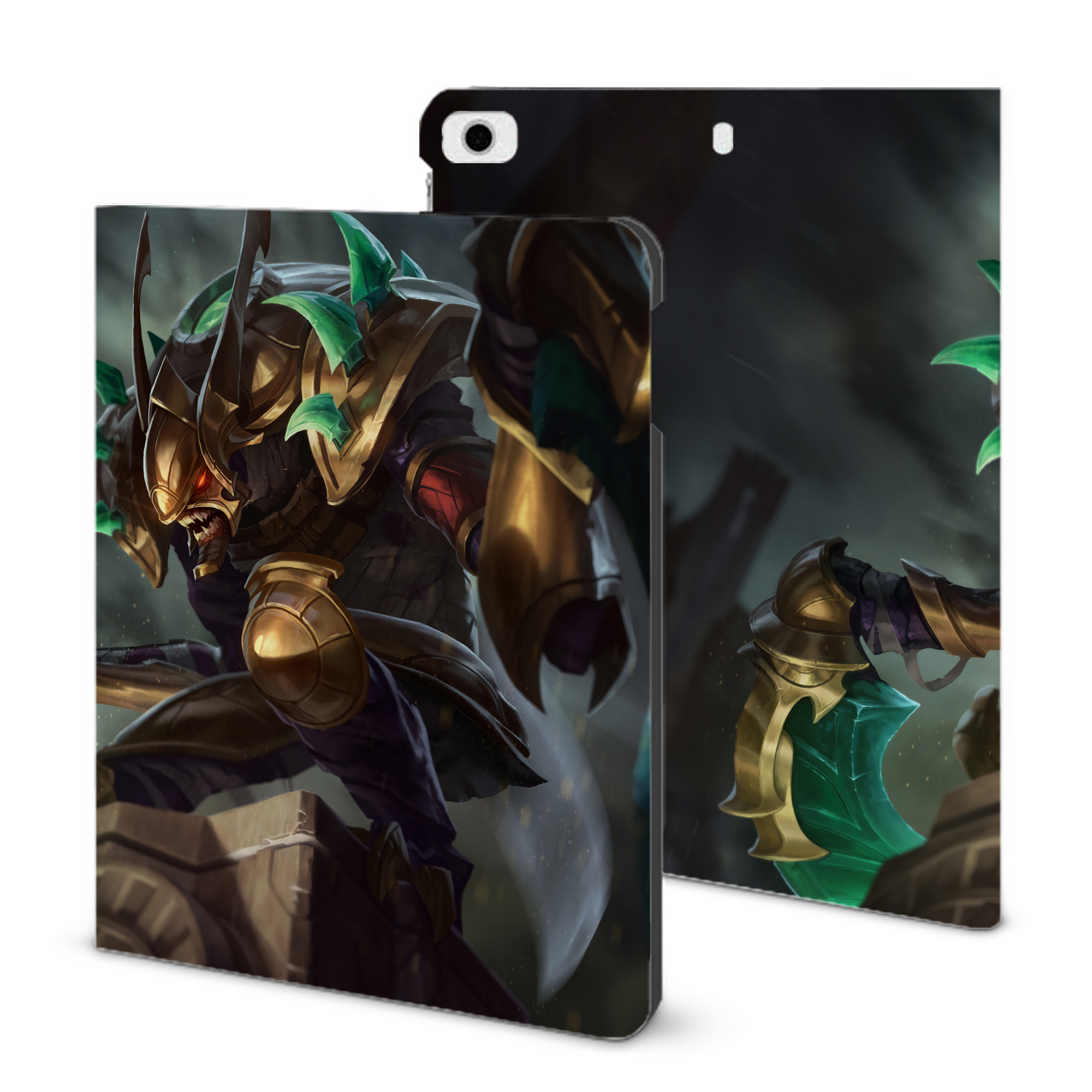 （画像用） リーグ・オブ・レジェンド League of Legends LOL IPad ケース ブック型 PUレザー TPU 耐衝撃 軽量 薄型 ペン収納なし 全面保護 IPad 各モデル対応